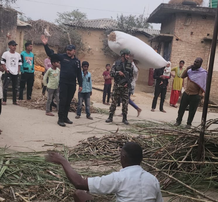 छिपहरमाई–४ र १ मा नेपाल प्रहरी–सेनाको संयुक्त पैदल गस्ती