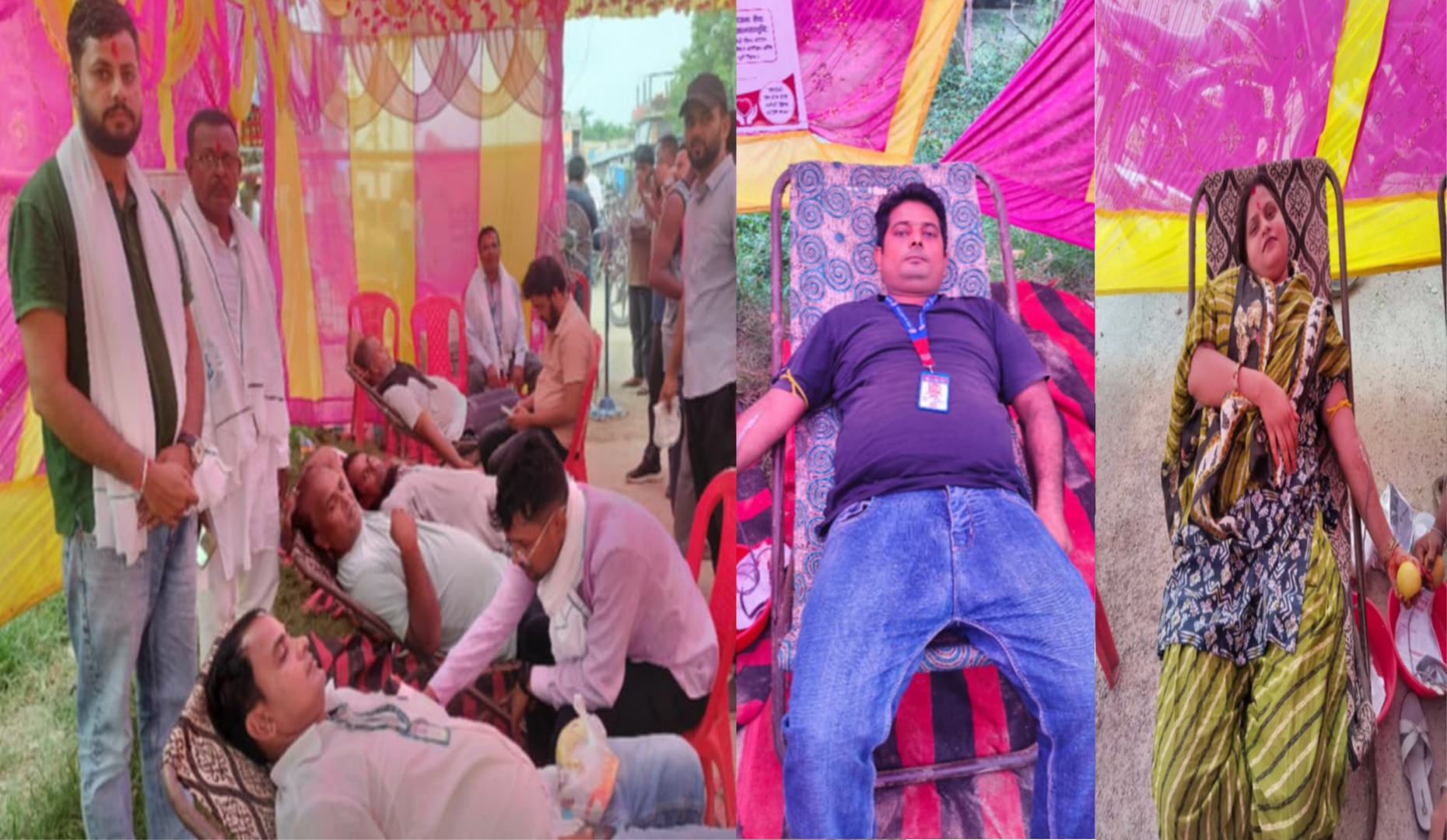 धोबीनी–४ लंगडी चौकमा बृहत् रक्तदान कार्यक्रम, ३ महिलासहित ८८ जनाले गरे रक्तदान